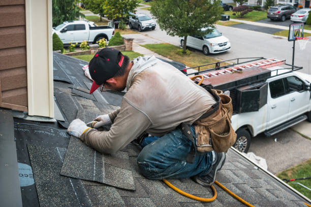 Professional Gutter Repair And Installation technician working in Louisville, MS